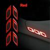 Reflective Sticker Warning Tape for Car Hood Eyebrow Reflector Adhesive Carbon Fiber Universal Safety Decal Vehicle Exterior