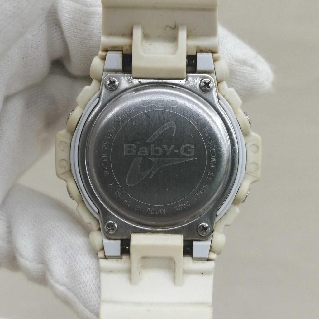 Used CASIO BG-5600WH Quartz BABY-G