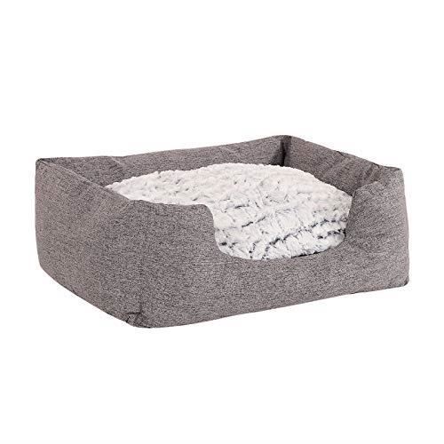 Lit Pour Chien - Dibea - DB00750 - Gris - 60 X 50 Cm - Coussin Réversible