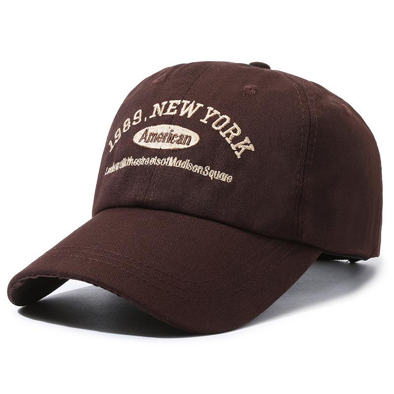 Men's retro letter embroidered baseball cap women's outdoor sports fashion casual sun protection visor hat
