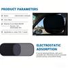 MOBIDEA  2PCS Car Electrostatic Sunshade UV Protector Self Adhesive Car Side Window Mesh Sun Visor Summer Protection Film 50x30