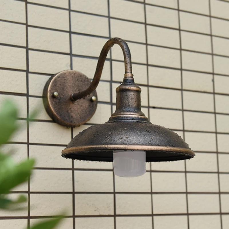 Retro Iron Porch Light DC 85-265V Outdoor Lights Garden Garage Wall Lamp Waterproof Wall Lamp Home Decor Lampara Exterior Pared