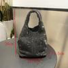 Handle Rhinestones Evening Clutch Bag Purses And Handbag Luxury Designer Hobo Shoulder Bag Shiny Crystal Clutch Purse Bucket Bag