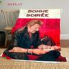 Rock Legend Johnny Halliday blanket Home Decor sofa blanket Digital printing Machine washable bedroom