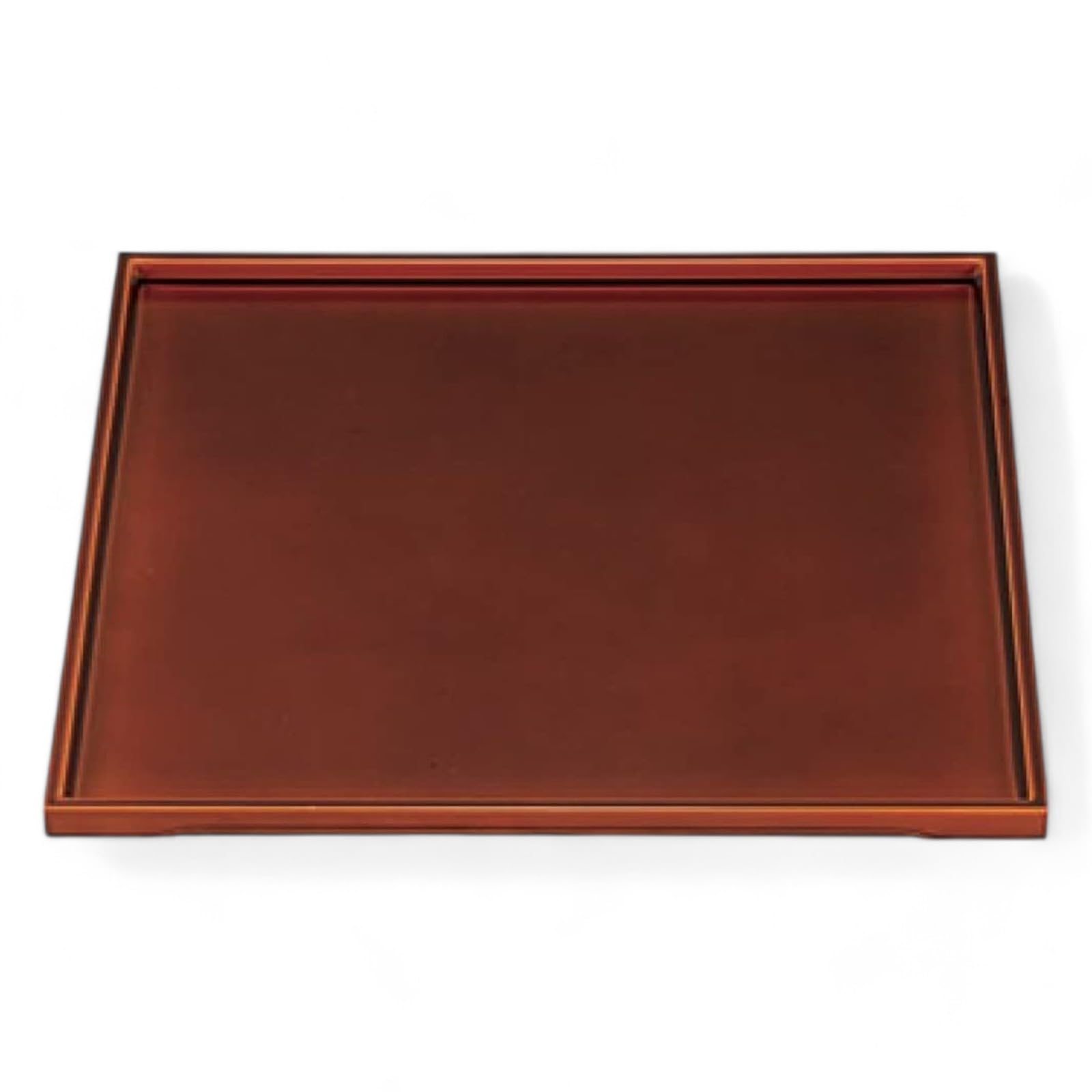 

30cm Square Tray with Shunkei Made in Japan J-kitchens (Heisei Style) Lacquer, (ABS Resin)