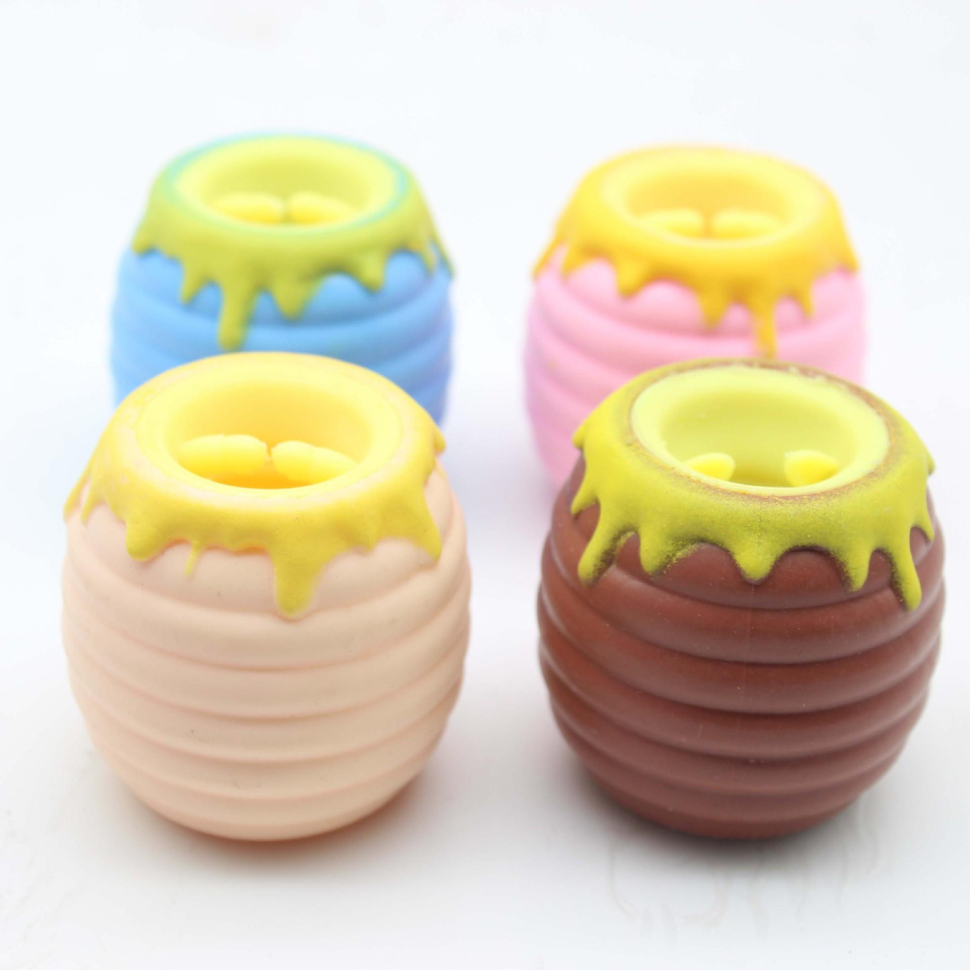 

Игрушка-антистресс Bee Jar Cup Squeeze Fidget Необычные игрушки Squishy Trick Pranks Для детей Взрослые Подарки Новый Горячий Стиль J194