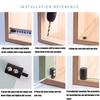 2pcs Cylindrical Designs Glass Hinges Accessory for Home and Commercial Use Smooth Operations and Sturdy Materials