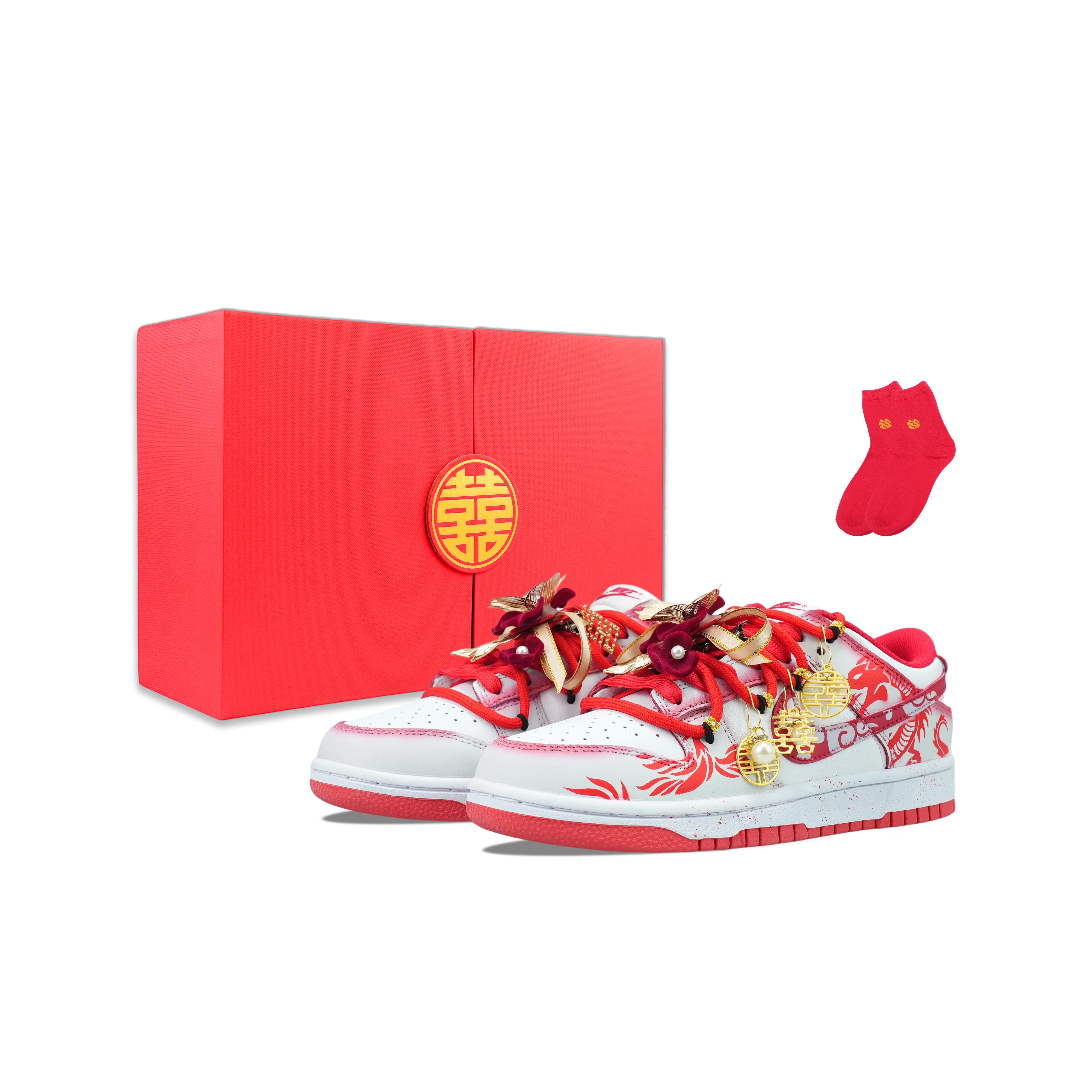 

Nike Dunk Low Abrasion Resistant Breathable Low top Casual Skate Shoes Unisex Red DD1873-116(Team1423-) 41