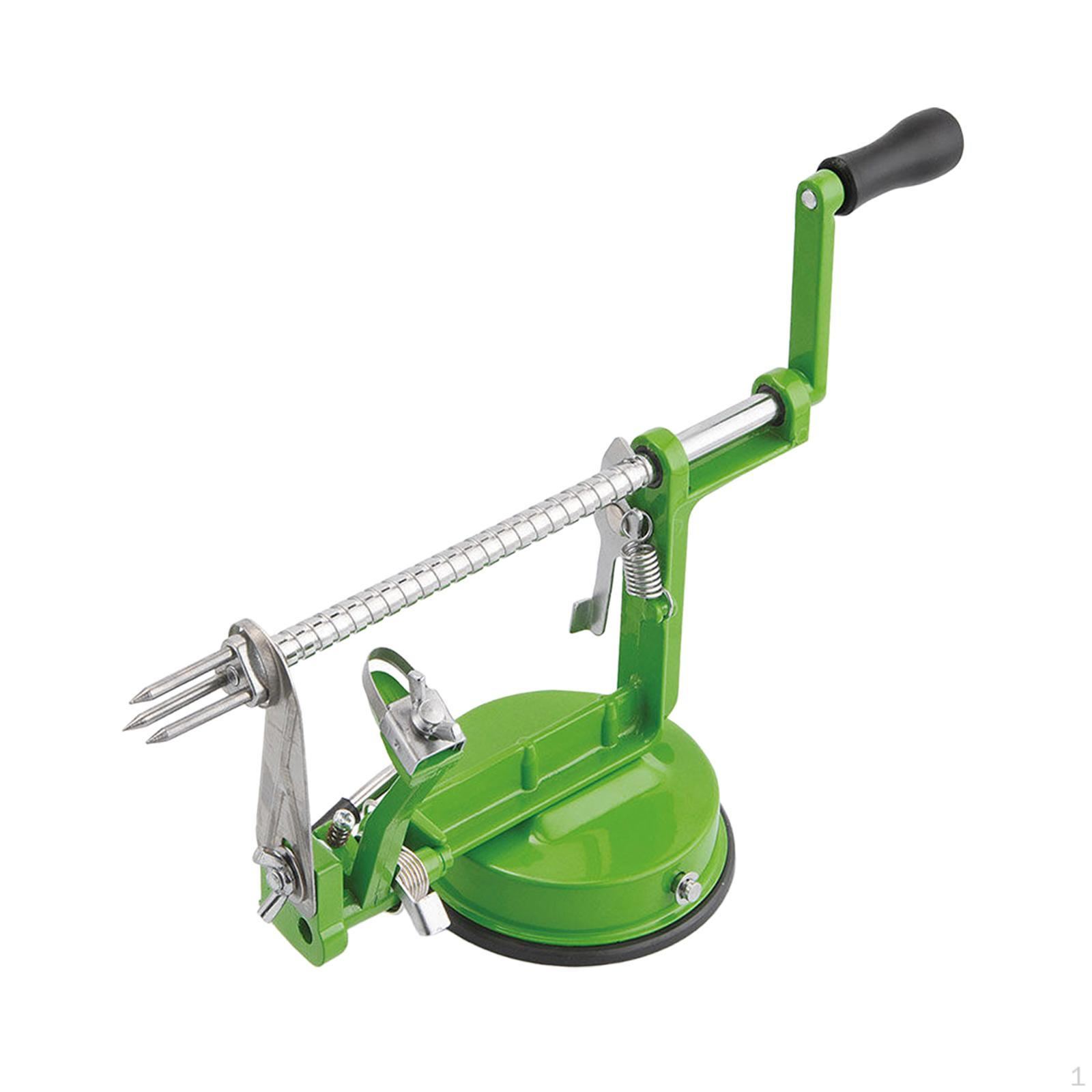 

Fruit Peeler Corer with Suction Base Efficient Hand Cranked Easy to Use Multifunctional