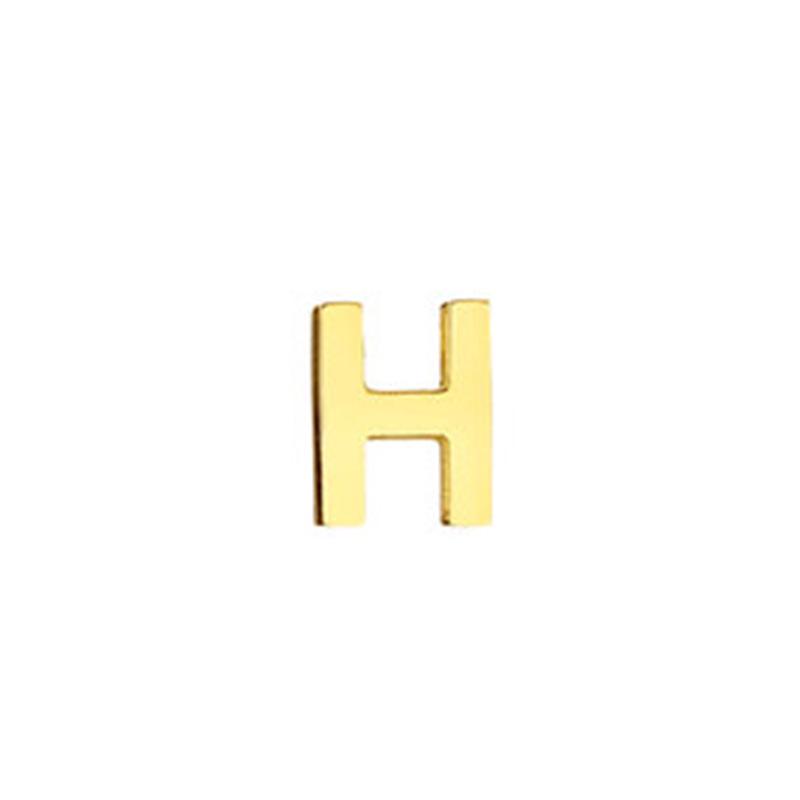 Stainless Steel Non-Fading English Letter Pendant Charms for DIY Jewelry, 26 Letters Available