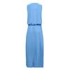 Summer Sleeveless Swing Dress Women Casual Solid Color Long Beach Party Round Neck Dress