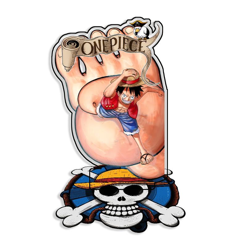 Standing Sign For OPCG OP Monkey D. Luffy Self Made Cartoon Anime Game Desktop Decoration Toy Fans Gift 15cm