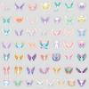 50 Cute Angel Wing Graffiti Stickers, Creative Stationery Stickers, Water Cup and Computer Waterproof Decorative Stickers