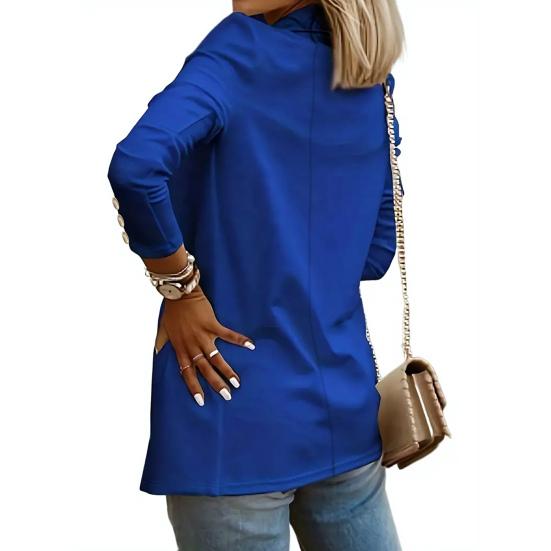 Women Suit Coat Lapel Long Sleeve Open Front Solid Color Dress Coat Business Work Casual Jacket Office Clothes Outwear
