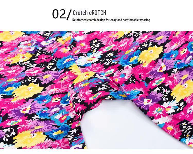 Damenhose aus Milchseide mit Blumenmuster – bequem, lockere Passform, hochelastisch, kein Pilling, perfekt für den Herbst.