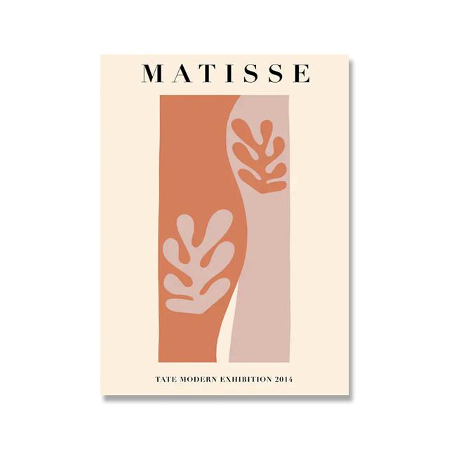 Solid Wood Frame Matisse Flower Poster Abstract Tropical Plant Canvas Painting Minimalist Wall Art Print Modern Pictures Living Room Home Decor