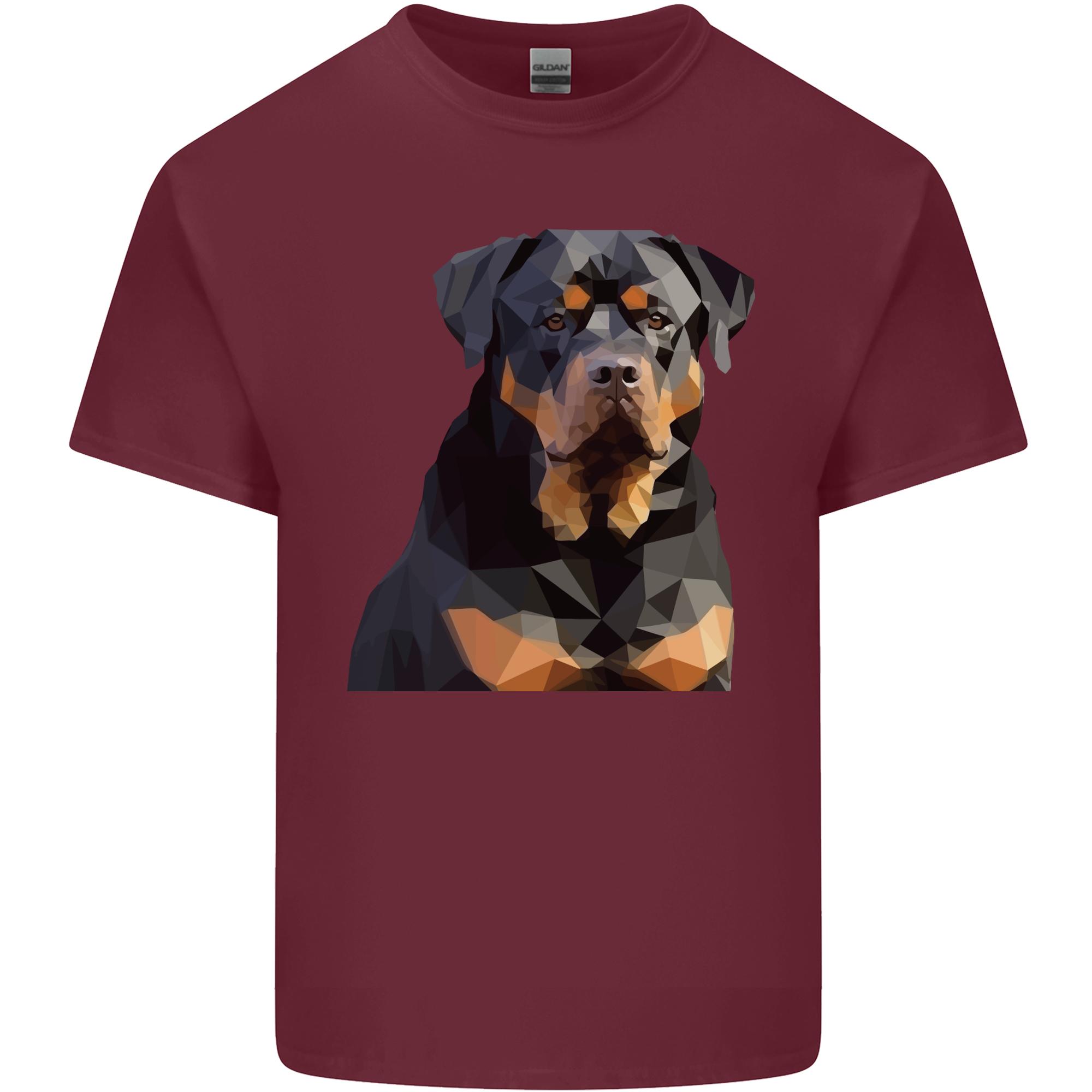 Polygon Rottweiler Dog Unisexs Light Cotton TShirt S