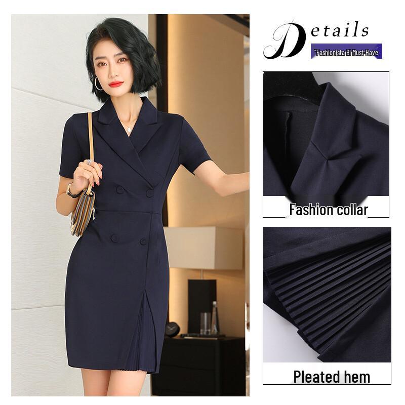 Women's Professional Double-breasted Suit Dress