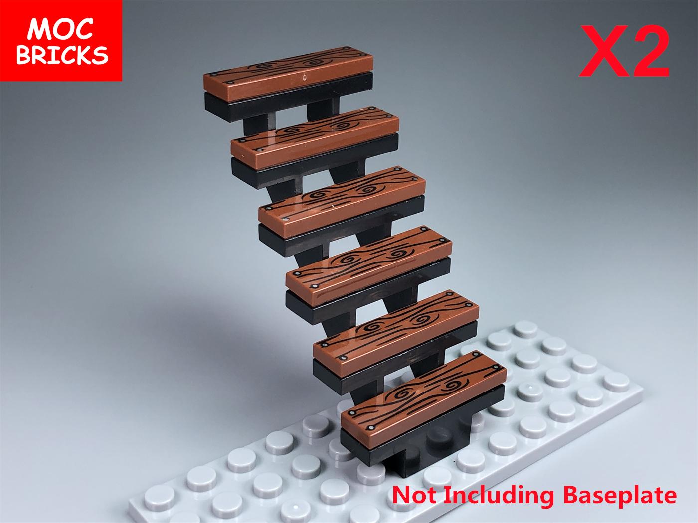 Non-Toxic Moc Bricks Stairs 7X4X6 Wooden Hut Building Blocks 2431 30134 City Architecture Assembles Particles Children S Toys