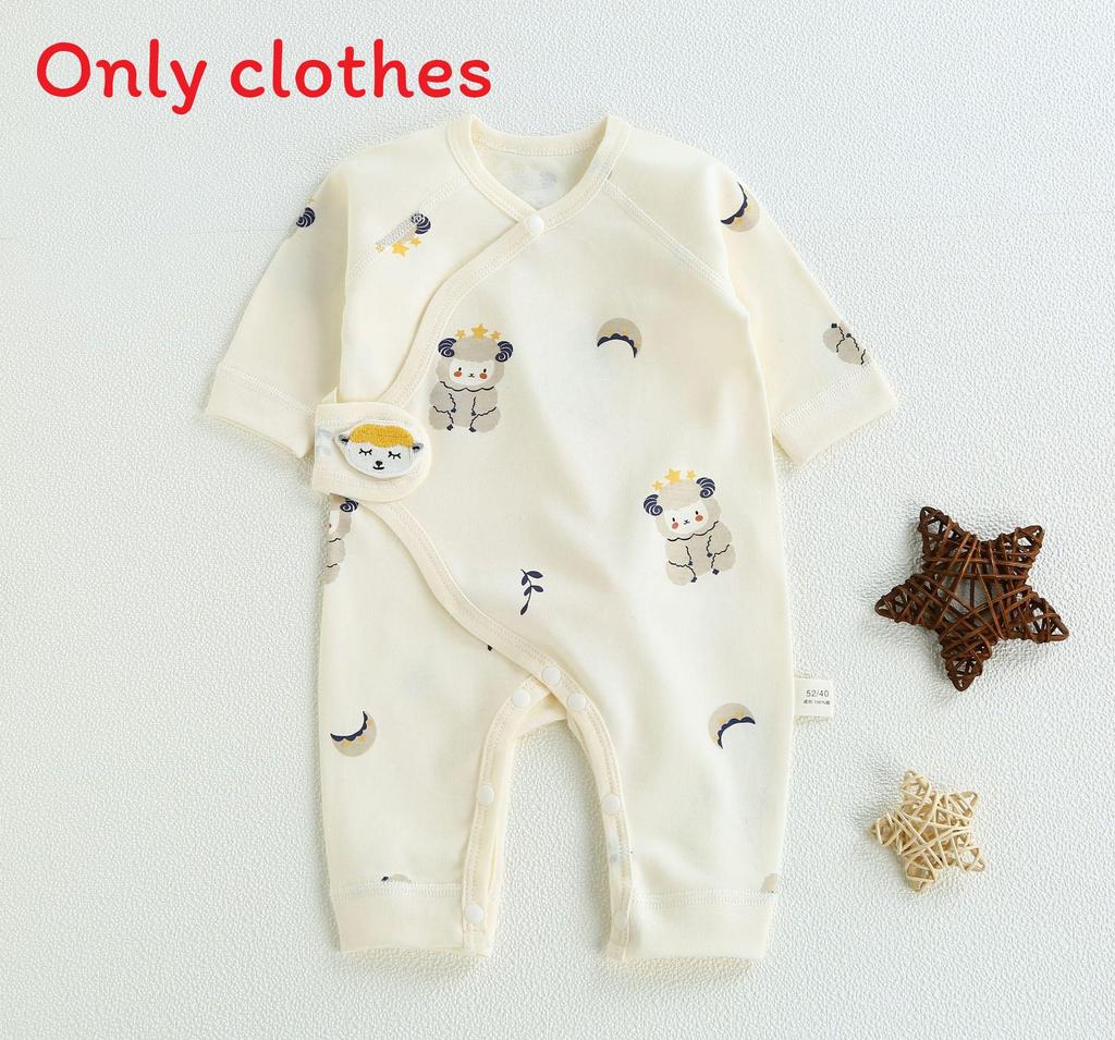 Baby Romper With Pure Cotton Long Sleeve Design For Newborns And Toddlers
