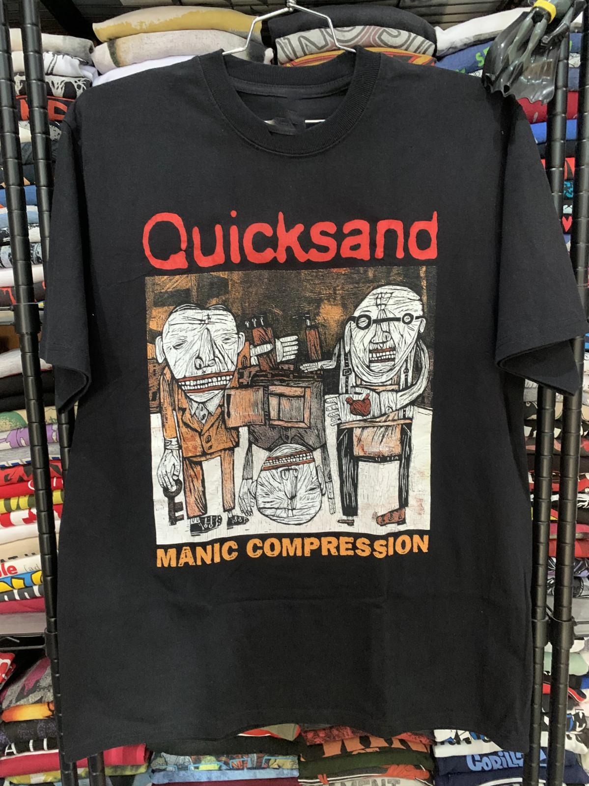 Vtg Short Sleeve T Shirts Quicksand Manic Compression UR144 FREE SHIPPING L