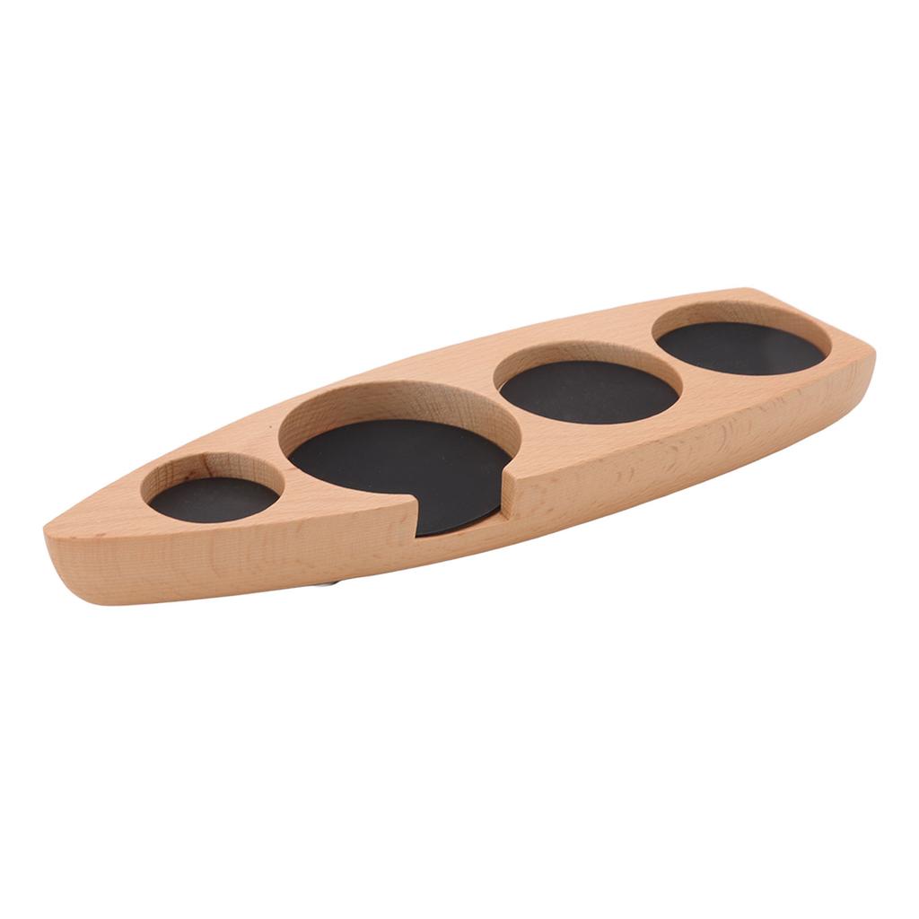 Wooden Coffee Tamper Holder Coffee Tamper Mat Stand Coffee Maker Support Storage Base Beech Small for 51mm 2.0in 53mm
