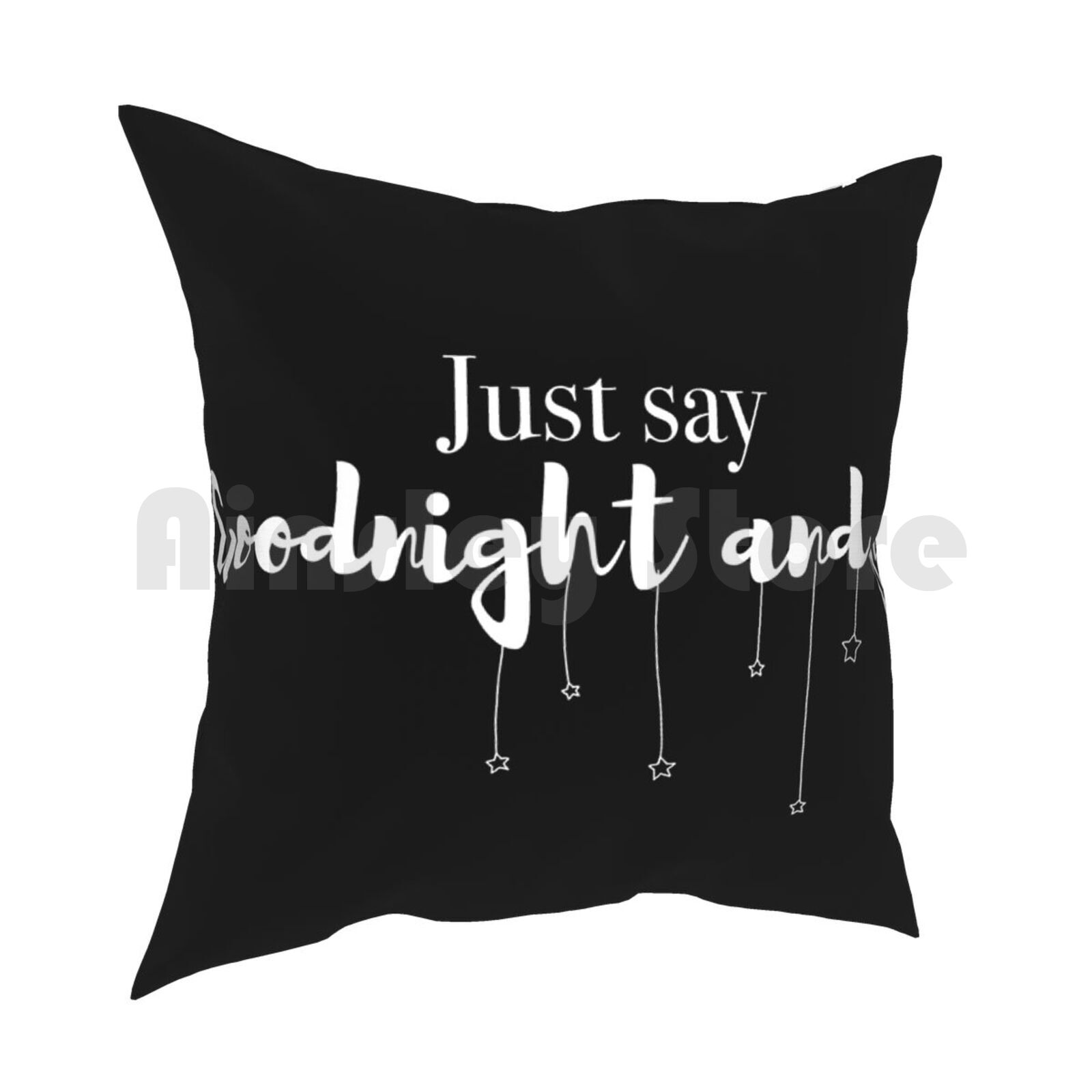 Goodnight And Go Pillow Case Printed Home Soft DIY Pillow Cover Goodnight Pj Pajama Goodnight And Go Goodnight N Go Just 30cmx30cm