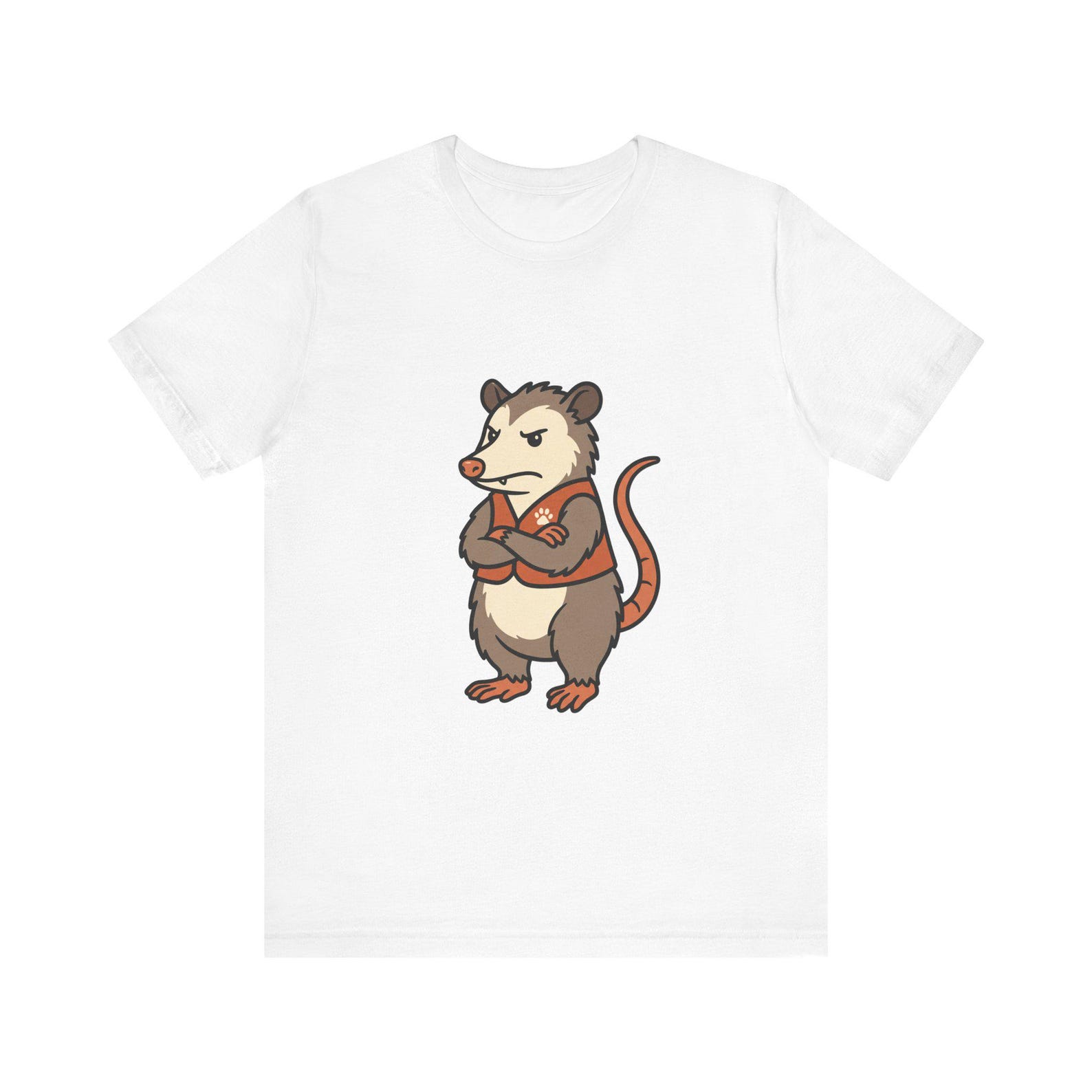 Emotional Support Animal Off Duty Shirt - Funny Possum Meme Tee for Anxiety L