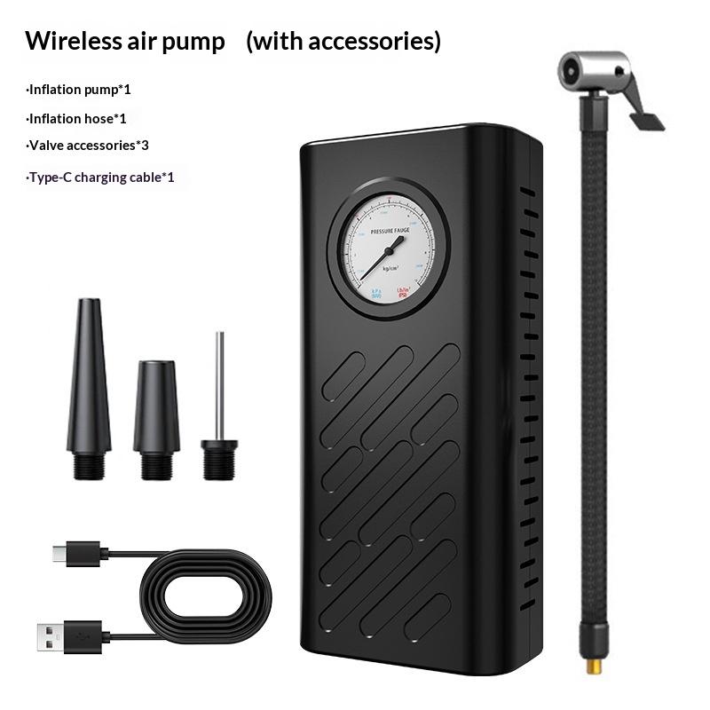 Rechargeable Tire Inflator Portable Air Compressor With Pointer Pressure Gauge Bike Pump Air Pump For Cars Bike Motorcycle Balls