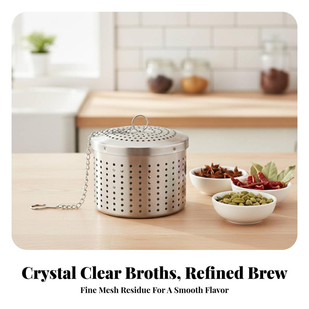 Loose Leaf Tea Infuser Reusable with Chain Food-Safe for Kitchen