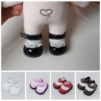 Lace Mini Shoes Leather Adhesive Shoes Mini Doll Shoes  Birthday Gifts