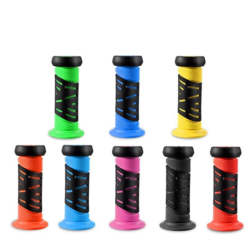 2PCS Rubber Grip Handle Bike Handlebar Grips Cover Anti-skid Bicycle Tricycle Skateboard Scooter For Children Kids MTB Bike Part