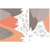 Stickers muraux enfants - Montagne Scandinave - Autocollant géant - H55 x L95 cm - Multicolore