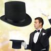 Zauberer-Zylinder, schwarzer Zylinder, Zauberer-Hut, Jazz-Bühnenauftritte, Bowler-Zylinder, Kostüm