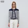 Teenie Weenie Bear Letter Stripe Knitted Cardigan