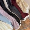 New Egg Women's Tencel Wool Two-Piece Long Sleeve Round Neck Slimming Color Block Top