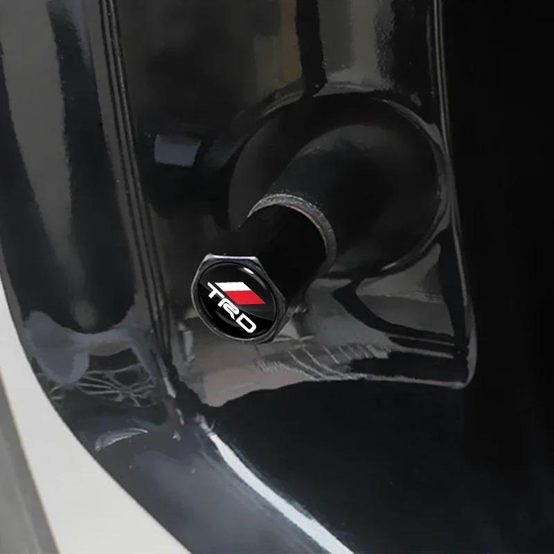 Car Tyre Hexagonal Valve Stem Cover Dust Caps Accessories For Toyota TRD RAV4 Avensis Yaris Levin Crown Vios Sienna Corolla