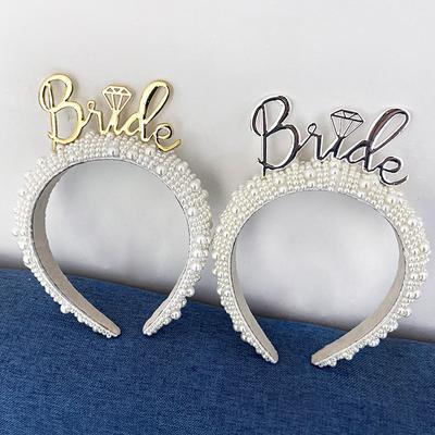 Bride To Be Headband Girls Night Bachelorette Hen Party Bridal Shower Boho Beach Wedding Engagement Decoration Honeymoon Gift