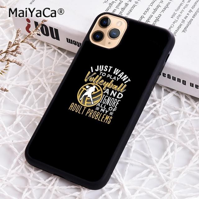 MaiYaCa Spiel Volleyball Ball Handyhülle Für iPhone 17 Air 16 16e 15 14 plus 11 12 13 pro max Hülle Cover coque