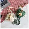 Cute Girl Crossbody Bag Casual Shoulder Bag Women Japanese Minimalist Drawstring Bucket Bag New Floral Design