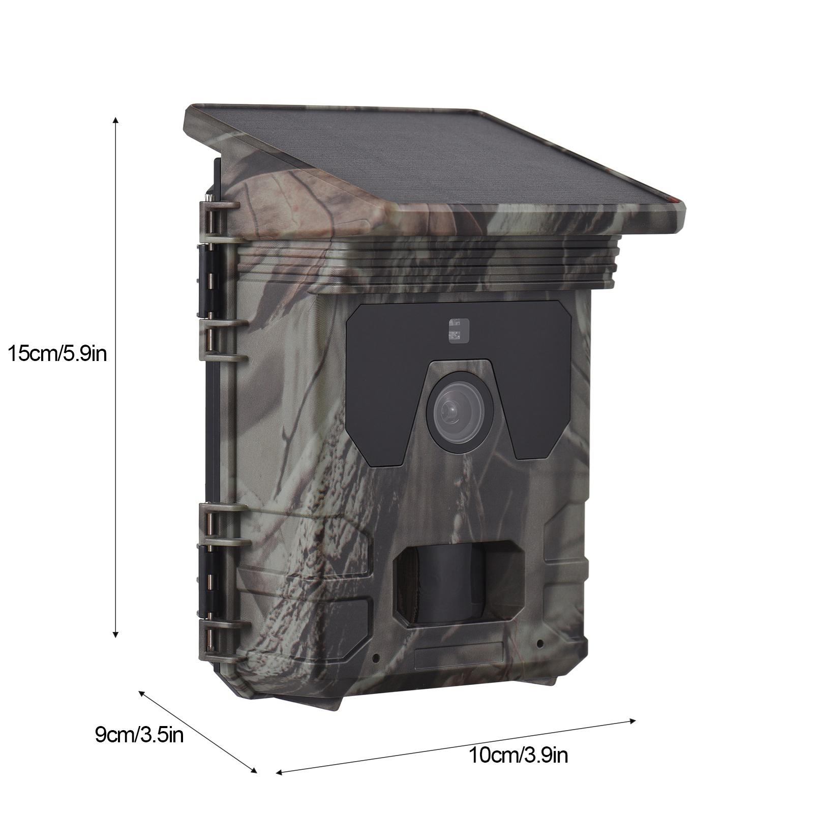 

Solar Powered Hunting Camera 4K Videos 50MP Pictures Solar Trail Camera камуфляжний