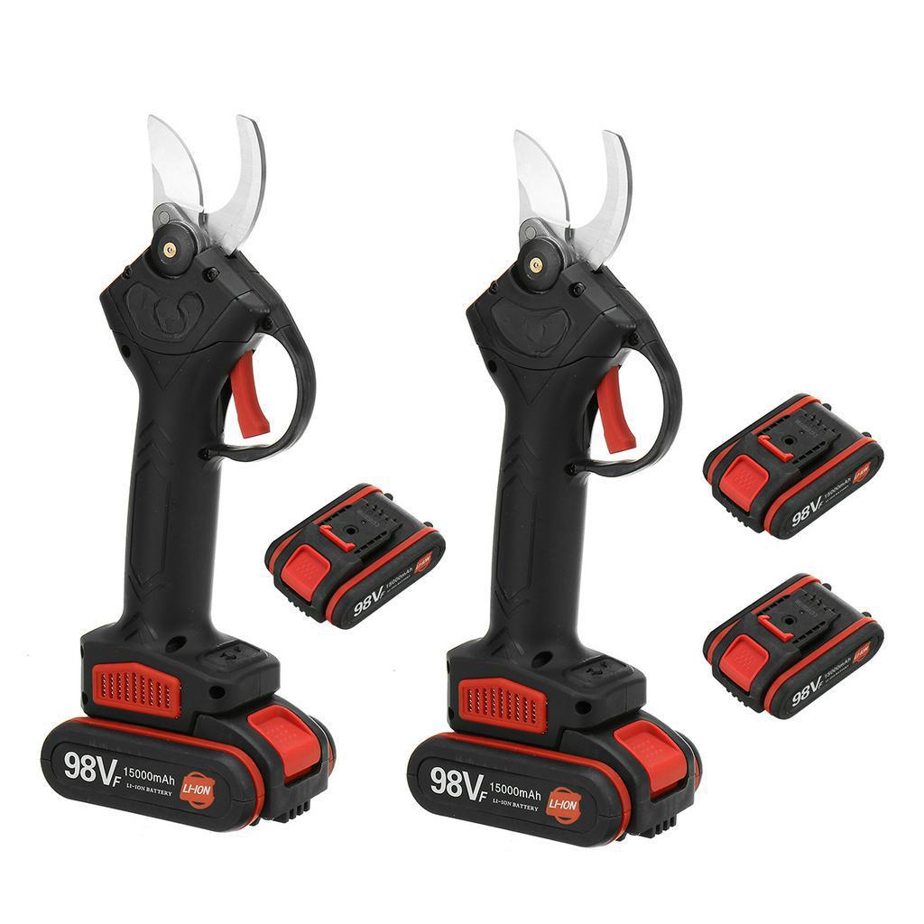 220W 98V Cordless Pruner Lithium-ion Pruning Shear 15000mAh Fruit Tree Bonsai Pruning Electric Tree Branches Cutter Landscaping