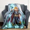Minecraft Flannel Blanket, High quality Comfortable for All Seasons, Home Decor, Warmth and Comfort