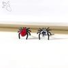 ZS 1 Piece Cute CZ Crystal Nose Stud 20G L Shaped Stainless Steel Nose Piercings Punk Black Color Spider Bat Nostril Piercing