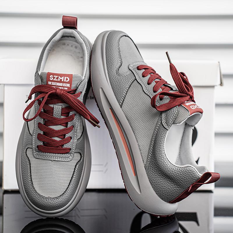 New Fashion Men 's Four Seasons Comfortable Thick Sole Shoes Students BoysTrending Soft Sole Breathable Casual Running Sneakers