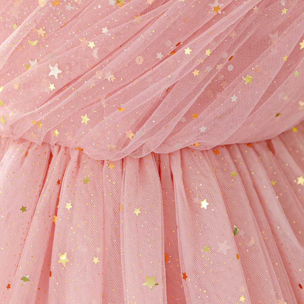 Flower Girl Princess Dress For Weddings Summer Kid Formal Bow Long Gown For School Evening Party Children New Year Cloth AL6088