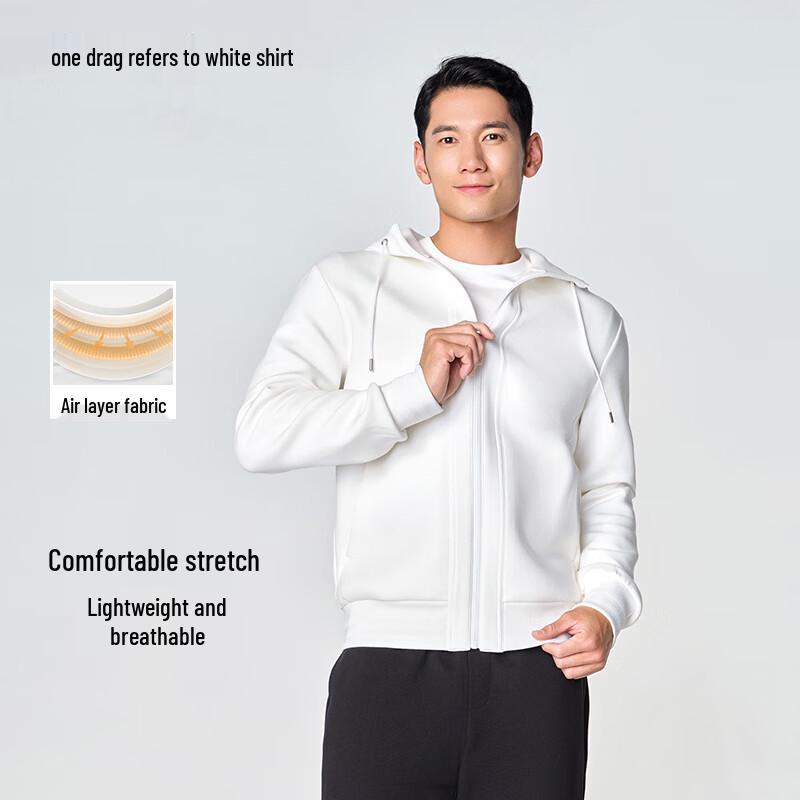 Men's Casual Hooded Cardigan Sweatshirt