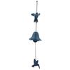 Metal Hanging Wind Chimes 16.54in Blue / Green / Yellow Outdoor Wind Decor with Hanging Rope Bird Home Hanging Ornament