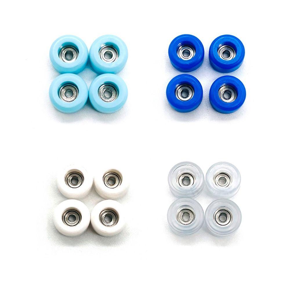 4Pcs New Professional Bearing Wheel PU Metal Mini Fingerboard Wheels CNC Urethane Finger Skate Board Accessory Bearing Wheel