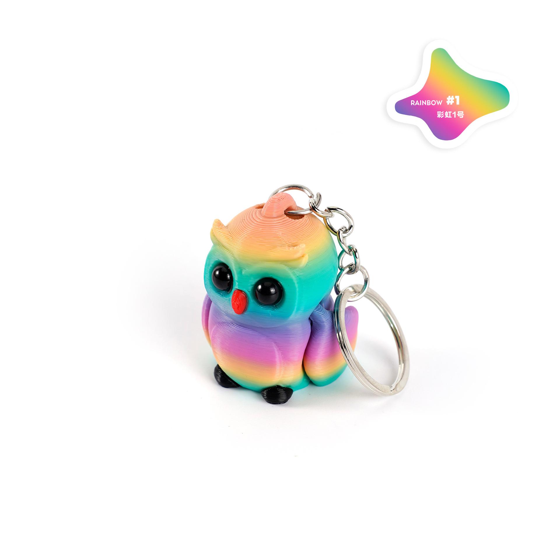 

Милая подвеска с хамелеоном, многоцветная и с подвижными аксессуарами на интегрированных шарнирах, популярное украшение